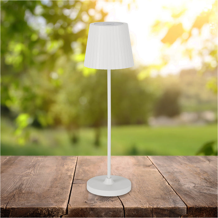 Elegant Modern White LED Table Lamp for Stylish Indoor Home Decor