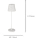 Elegant Modern White LED Table Lamp for Stylish Indoor Home Decor