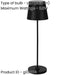2 PACK Stylish Modern Black LED Table Lamp for Home Decor Minimalist Indoor Lighting