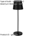 Stylish Modern Black LED Table Lamp for Home Decor Minimalist Indoor Lighting