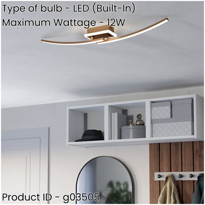 Elegant Modern Bronze Ceiling Light for Indoor Spaces Stylish Semi Flush Design