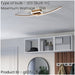 Elegant Modern Bronze Ceiling Light for Indoor Spaces Stylish Semi Flush Design