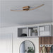 Elegant Modern Bronze Ceiling Light for Indoor Spaces Stylish Semi Flush Design