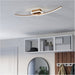 Elegant Modern Bronze Ceiling Light for Indoor Spaces Stylish Semi Flush Design