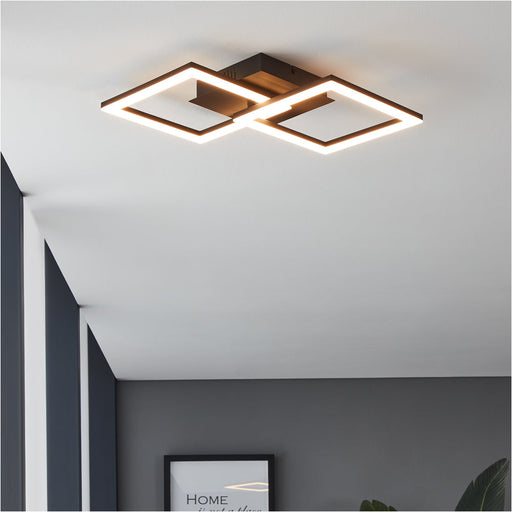 Stylish Modern Black Pendant Light 52cm Indoor Ceiling Fixture for Home Decor