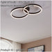 Stylish Modern Black LED Ceiling Light for Indoor Spaces Perfect Home Décor 1