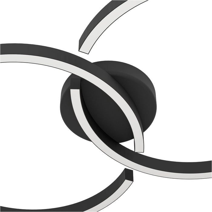 Stylish Modern Black LED Ceiling Light for Indoor Spaces Perfect Home Décor 1