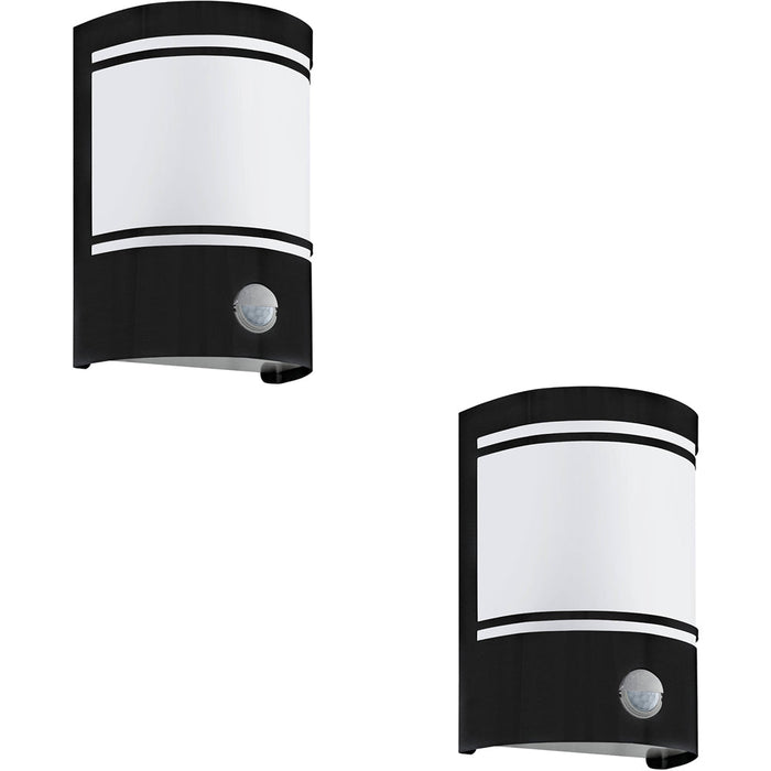 2 PACK Stylish Modern Black Wall Light for Indoor Home Decor Model 99566