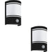 2 PACK Stylish Modern Black Wall Light for Indoor Home Decor Model 99566
