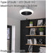 Sleek Modern Integrated LED Ceiling Light in White and Black for Indoor Spaces