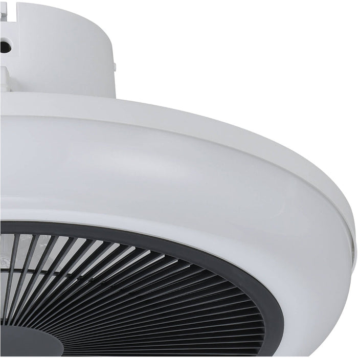 Sleek Modern Integrated LED Ceiling Light in White and Black for Indoor Spaces