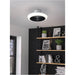 Sleek Modern Integrated LED Ceiling Light in White and Black for Indoor Spaces