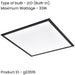 2 PACK Stylish Modern Black LED Ceiling Light for Indoor Spaces Perfect for Home Decor