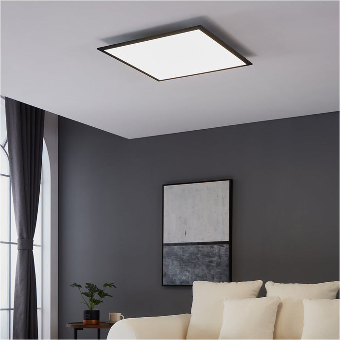 2 PACK Stylish Modern Black LED Ceiling Light for Indoor Spaces Perfect for Home Decor