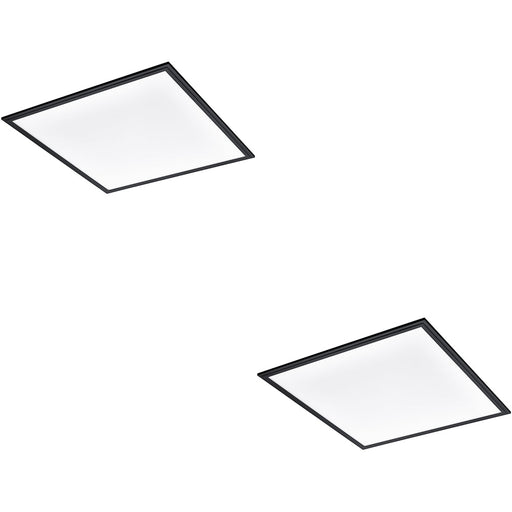 2 PACK Stylish Modern Black LED Ceiling Light for Indoor Spaces Perfect for Home Decor