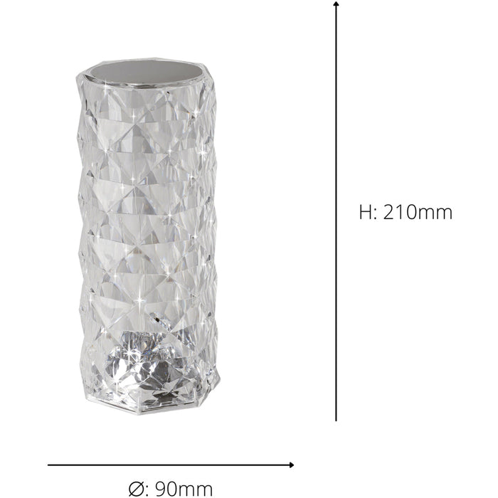 2 PACK Stylish Modern Transparent LED Pendant Light for Home Ceiling Decor