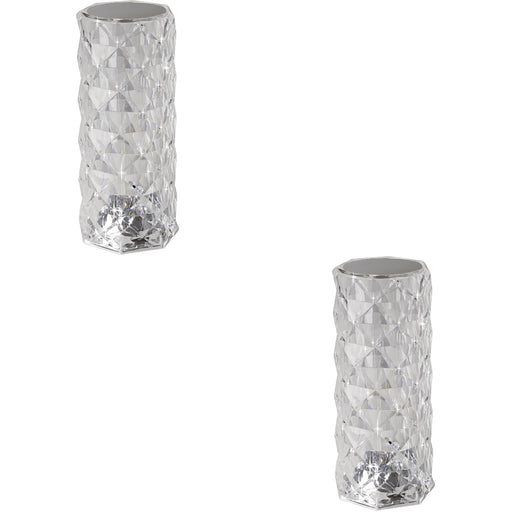 2 PACK Stylish Modern Transparent LED Pendant Light for Home Ceiling Decor