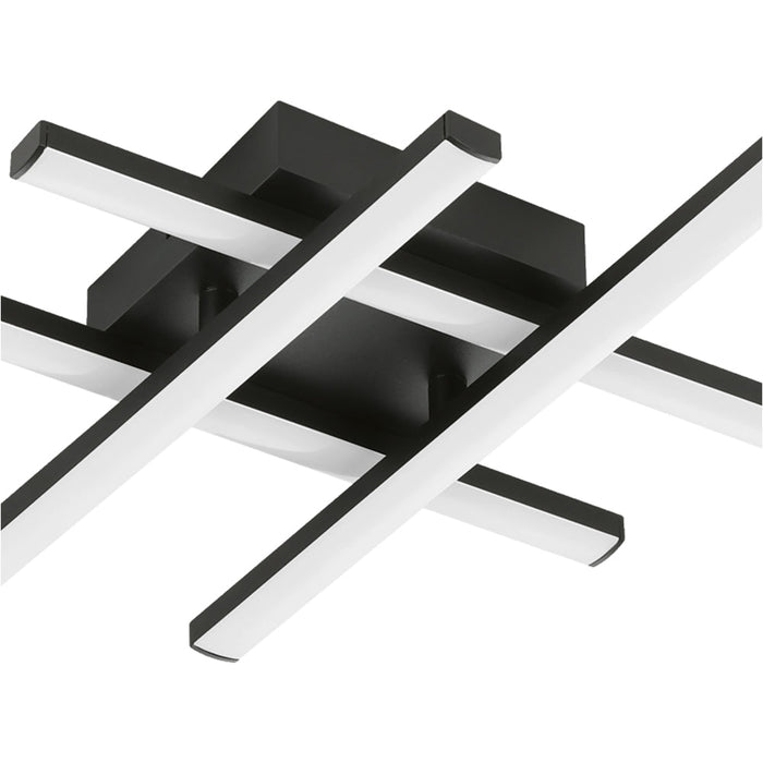 Sleek Modern Black Square Ceiling Light LED Indoor Fixture for Stylish Homes