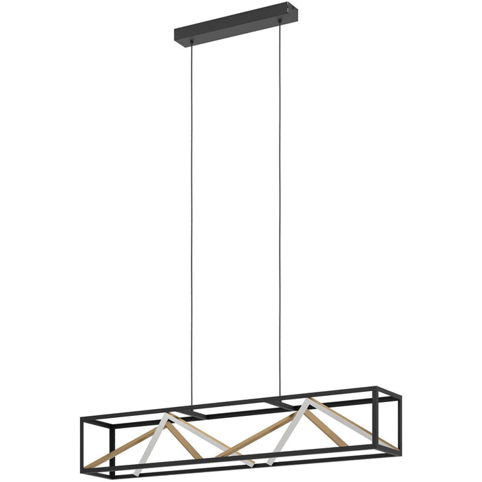 Stylish Modern Black and Gold Pendant Light for Indoor Spaces Ceiling Fixture