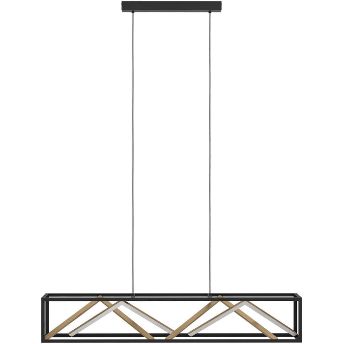 Stylish Modern Black and Gold Pendant Light for Indoor Spaces Ceiling Fixture