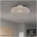Sleek Modern Sandy Ceiling Light for Indoor Spaces Semi Flush Design