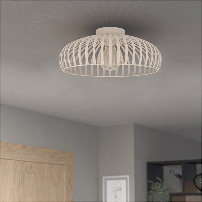 Sleek Modern Sandy Ceiling Light for Indoor Spaces Semi Flush Design