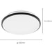 2 PACK Stylish Modern White Round LED Ceiling Light for Any Indoor Space