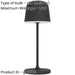 2 PACK Stylish Modern Black LED Table Lamp for Indoor Home Spaces