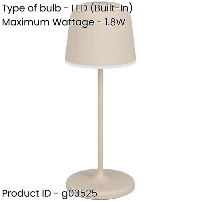 2 PACK Elegant Modern Sandy Finish LED Table Lamp for Indoor Home Decor