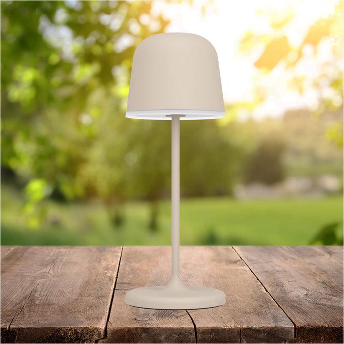 Elegant Modern Sandy Finish LED Table Lamp for Indoor Home Decor