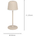 2 PACK Elegant Modern Sandy Finish LED Table Lamp for Indoor Home Decor