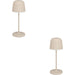 2 PACK Elegant Modern Sandy Finish LED Table Lamp for Indoor Home Decor