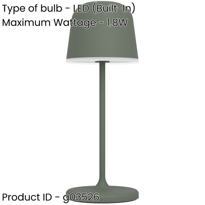 2 PACK Stylish Green LED Table Lamp for Modern Home Décor Perfect Indoor Lighting Solution