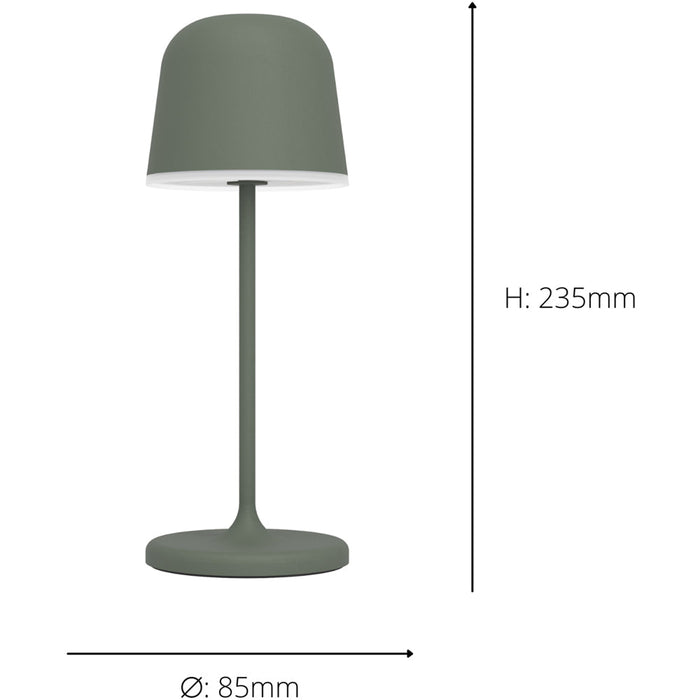 2 PACK Stylish Green LED Table Lamp for Modern Home Décor Perfect Indoor Lighting Solution