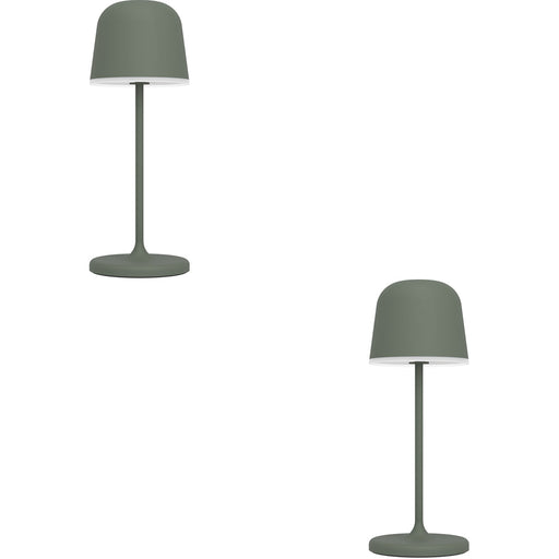 2 PACK Stylish Green LED Table Lamp for Modern Home Décor Perfect Indoor Lighting Solution