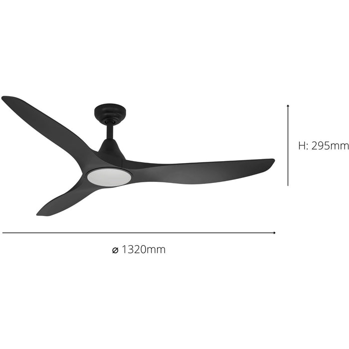 Sleek Modern Black Matt LED Ceiling Light for Indoor Spaces