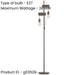 2 PACK Stylish Modern Design Antique Brown and Black Floor Lamp for Indoor Use