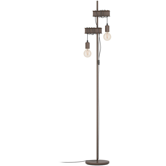 Stylish Modern Design Antique Brown and Black Floor Lamp for Indoor Use