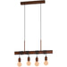 Stylish Antique Brown E27 Pendant Light Modern Ceiling Fixture for Indoor Spaces