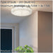 Stylish 61cm Chrome LED Ceiling Light for Modern Indoor Spaces