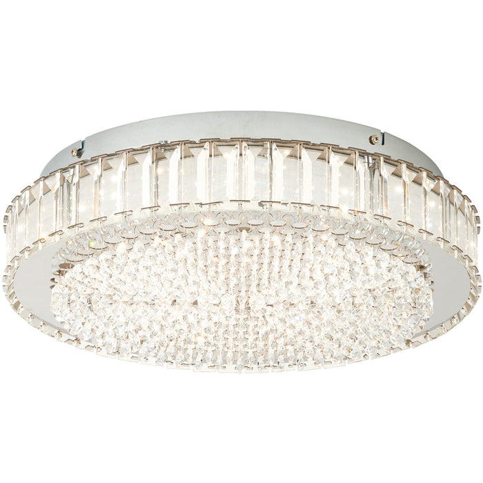 Stylish 61cm Chrome LED Ceiling Light for Modern Indoor Spaces