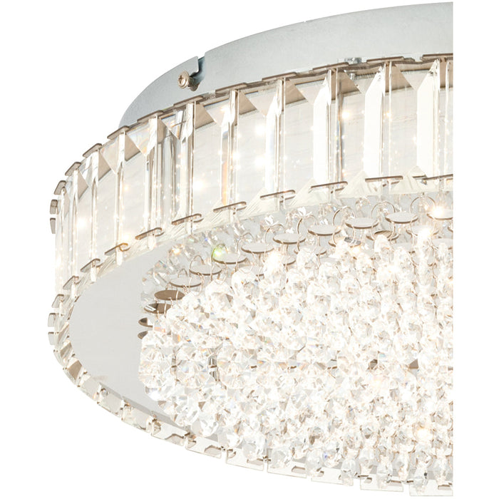 Stylish 61cm Chrome LED Ceiling Light for Modern Indoor Spaces