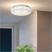 Stylish 61cm Chrome LED Ceiling Light for Modern Indoor Spaces