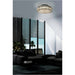 Stylish 41cm Modern Chrome LED Ceiling Light for Indoor Spaces