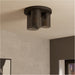 Stylish Modern Black Ceiling Light for Home Interiors Versatile Semi Flush Design