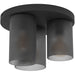 Stylish Modern Black Ceiling Light for Home Interiors Versatile Semi Flush Design