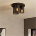Stylish Modern Black Ceiling Light for Home Interiors Versatile Semi Flush Design