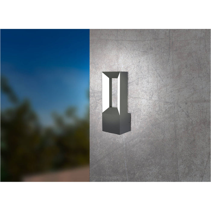 2 PACK Sleek Modern Black LED Wall Light for Indoor Spaces Stylish Home Illumination