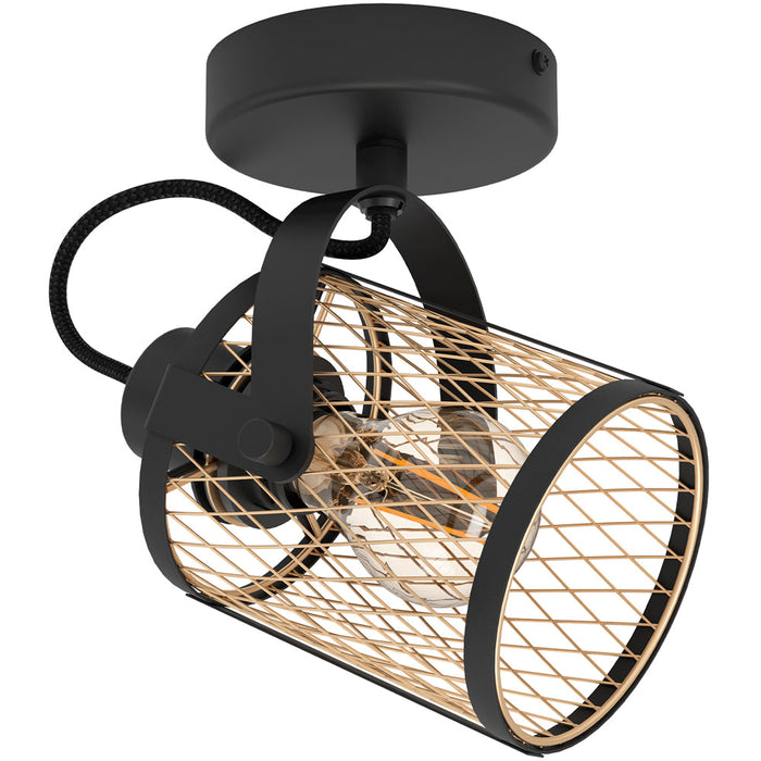 Sleek Black Ceiling Spotlight for Modern Indoor Spaces Minimalist Design