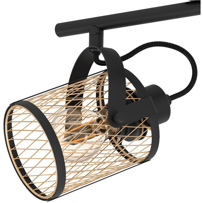 Sleek Black Double Ceiling Spotlight for Indoor Spaces Modern Design